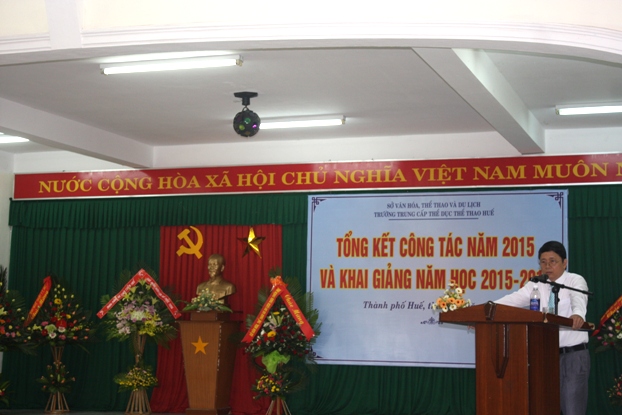 Trường Trung cấp Thể dục Thể thao Huế khai giảng năm học 2015-2016